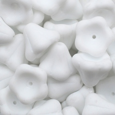 Conta de Vidro Preciosa® Ornela Flor Branco (03000) 10x12mm