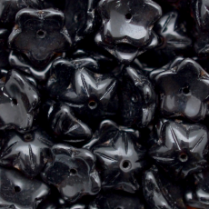 Conta de Vidro Preciosa® Ornela Flor Marrom (10230) 9mm