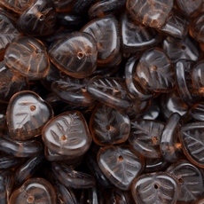 Conta de Vidro Preciosa® Ornela Folha Marrom (10230) 9x14mm