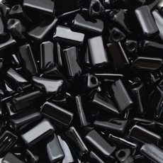 Conta de Vidro Preciosa® Ornela Tria Preto (23980) 7,3x5mm