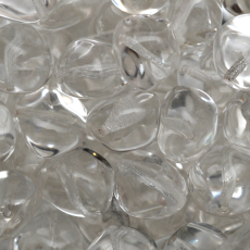 Conta de Vidro Preciosa® Ornela Pêra Achatada Cristal Transparente (00030) 24x19mm