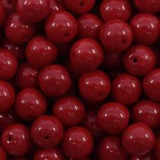 Conta de Porcelana Preciosa® Ornela Vermelho Fosco (93190) 8mm