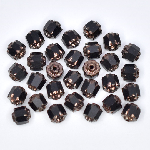 Cristal Adler Preciosa Ornela Bronze Queimado Preto 9133 5mm