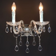 Arandela de Cristal Dream 2 Braços Níquel