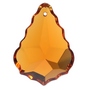 Placa Pingente K9 LDI Cristais art. 400 Topaz 50x35mm