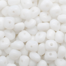 Conta de Vidro Preciosa® Ornela Cascalho Branco Opaline (02010) 4x5mm