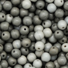 Conta de Porcelana Preciosa® Ornela Cinza Claro Fosco (44030) 5mm