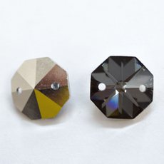 Castanha Cristais Preciosa® art. 2552 Chrom (2 furos) 14mm