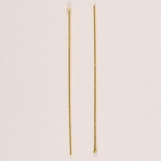 Alfinete Cabeção de Latão LDI Cristais® Dourado Latão 2,20x30mm