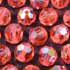 Bola Swarovski® art. 5000 Padparadscha Aurora Boreal 4mm