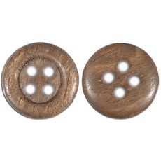 Botão de Madeira Preciosa® Ornela art. 60 Imbuia 15mm