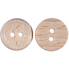 Botão de Madeira Preciosa® Ornela art. 56 Palha 15mm