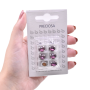 Strass Oval Engrampado Prateado para costura LDI Cristais Amestista 10x8mm