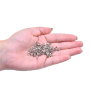 Strass Chaton Rose Engrampado para costura Prateado Collection Czech Crystal Light Ametista SS12 3,00mm