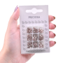Strass Chaton Rose Engrampado para costura Prateado Collection Czech Crystal Light Ametista SS12 3,00mm