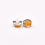 Strass Chaton Rose Engrampado para costura Prateado Collection Czech Crystal Topaz SS12 3,00mm