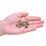 Strass Chaton Rose Engrampado Prateado para costura Collection Czech Crystal Topaz SS16  3,80mm