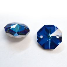 Castanha Cristais Preciosa® art. 2552 Bermuda Blue (2 furos) 14mm