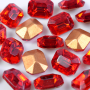 Strass Octagonal Preciosa base conica Light Siam 10x8mm