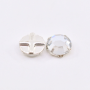 Strass Chaton Rose Engrampado Prateado para costura  Collection Czech Crystal Cristal SS34  7mm