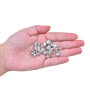 Strass Chaton Rose Engrampado Prateado para costura  Collection Czech Crystal Cristal SS34  7mm