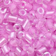 Canutilho Cut Pipes Preciosa® Ornela Cristal e Lilás Lined (38126) 3mm