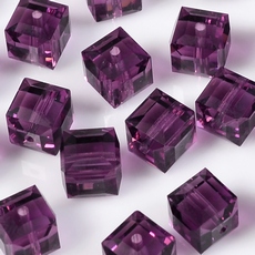 Cubo Swarovski® art. 5601 Ametista 6mm