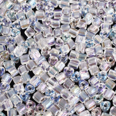 Vidrilho Triangular Preciosa® Ornela Cristal Transparente T Aurora Boreal (58205) 2,5mm