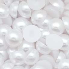 Meia Pérola de Plástico The Big E® Branca 6mm