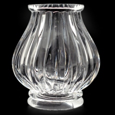 Vaso Bola Artesanal para lustre LDI Cristais art. 60405 Cristal 80x60mm
