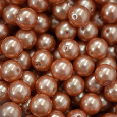 Pérola de Plástico Supreme Peach 12mm