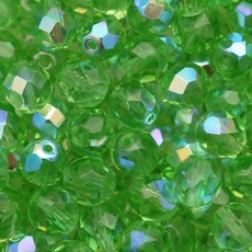 Cristal Preciosa® Ornela Verde Transparente Aurora Boreal (50520) 10mm