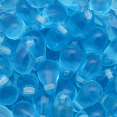 Conta de Vidro Preciosa® Ornela Gota Água Transparente (60010) 6x10mm