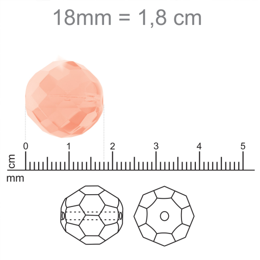 Cristal de Vidro Bola Preciosa Ornela/Jablonex - ldicristais.com