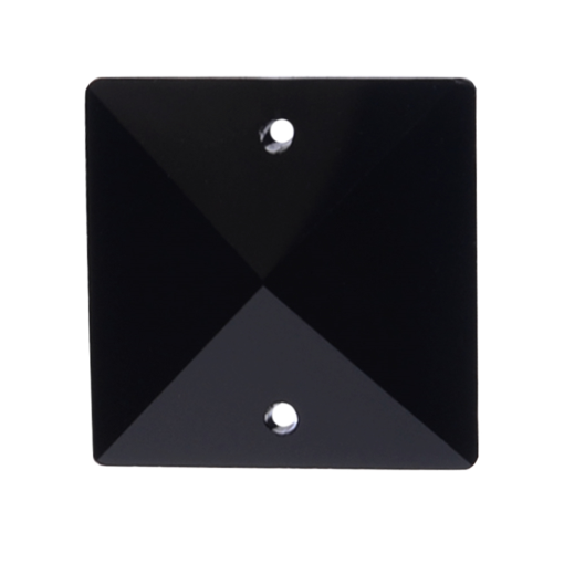 Quadrado Pingente K9 LDI Cristais art. 63 Jet 2 furos 16mm