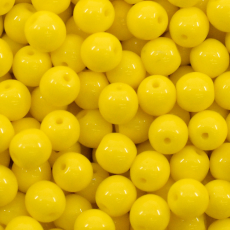 Conta de Porcelana Preciosa Ornela Amarelo Fosco 83130 6mm