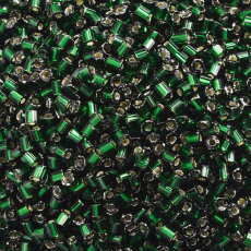 Vidrilho Preciosa® Ornela Verde Escuro Transparente (57150) 2x9/0=2,6mm