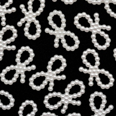 Aplique de Pérola de Plástico ABS para costura Laço Supreme Branca 18mm