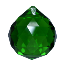Bola Pingente K9 LDI Cristais art. 72 Emerald 60mm