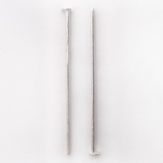 Alfinete Cabeção de Latão LDI Cristais® Prata Latão 2,20x30mm