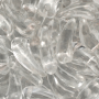 Conta de Vidro Preciosa Ornela Folha Dentinho Cristal Transparente 00030 6x16mm