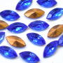Strass Navete Supreme art.8004 base conica Safira  8x4mm