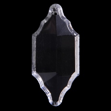 Placa Pingente K9 LDI Cristais art. 7027 Cristal 63x30mm2,5 polegada
