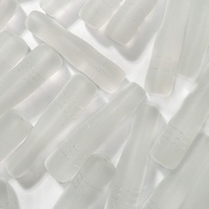 Conta de Vidro Preciosa® Ornela Garrafa Cristal Transparente Mate (00030) 36x7mm