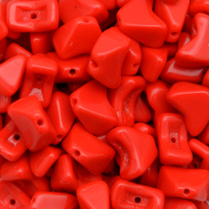 Conta de Vidro Preciosa® Ornela Pirâmide Vermelho (93170) 9x7mm