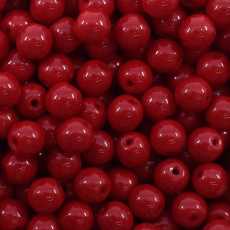 Conta de Porcelana Preciosa® Ornela Vermelho Fosca (93190) 6 mm