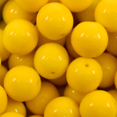 Conta de Porcelana Preciosa Ornela Amarelo Fosco 83130 12mm