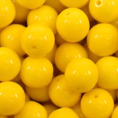 Conta de Porcelana Preciosa® Ornela Amarelo Fosco (83130) 10mm