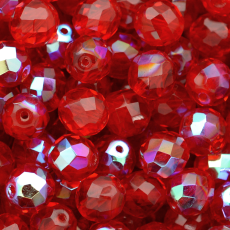 Cristal Preciosa® Ornela Vermelho Aurora Boreal 90080 6mm