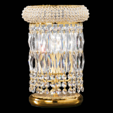 Abajur de Cristal Império Osaka Dourado 1 Lâmpada